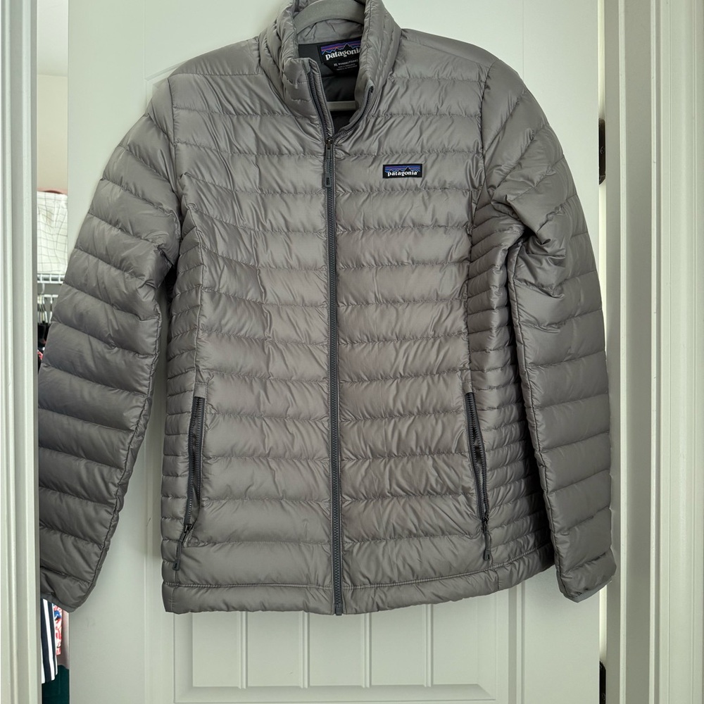 Patagonia Gray Puffer Jacket Lightweight Insulation